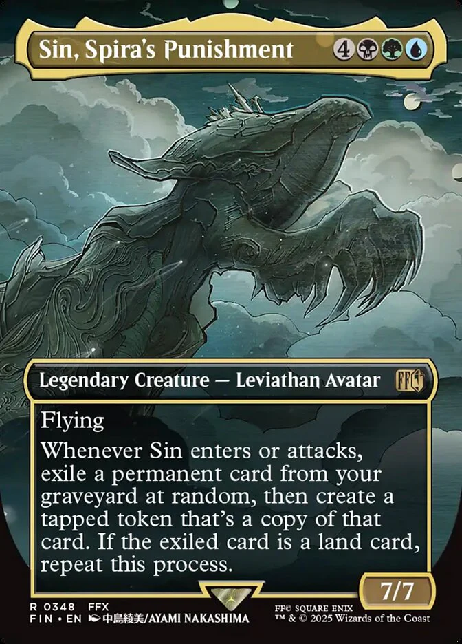 Sin, Spira's Punishment - Borderless - Full Art - Inverted - Legendary