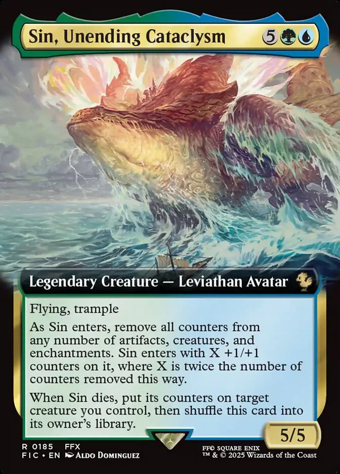 Sin, Unending Cataclysm - Extended Art - Legendary (Foil)