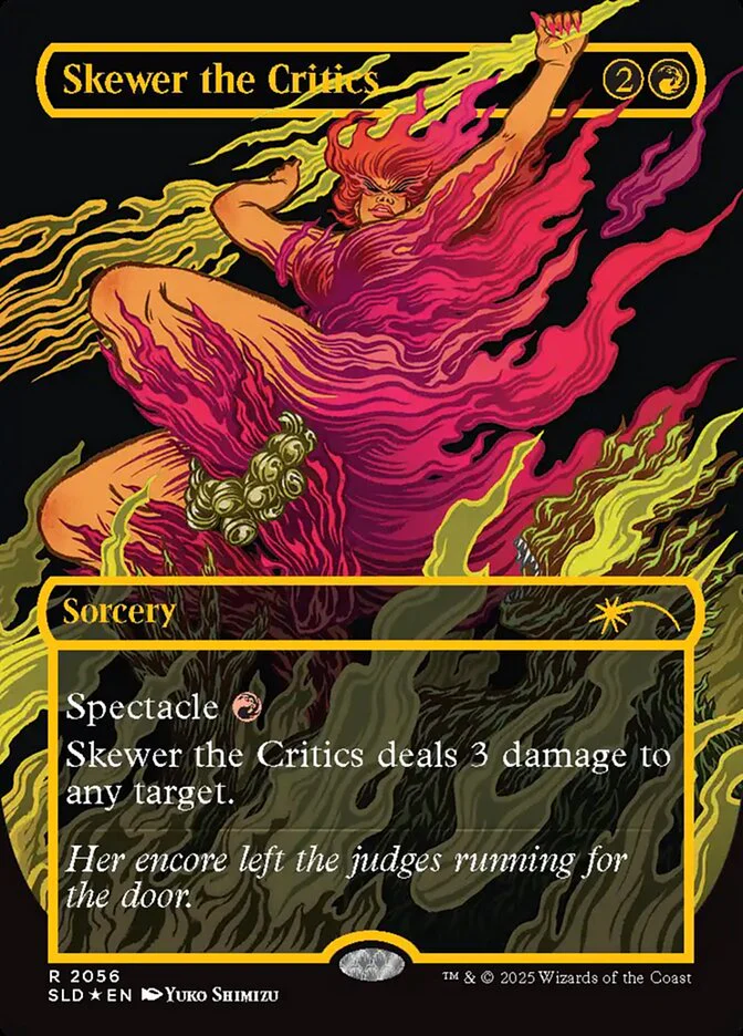 Skewer the Critics - Borderless - Full Art - Inverted (Foil)
