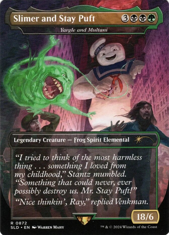 Slimer and Stay Puft - Yargle and Multani - Borderless - Full Art - Legendary