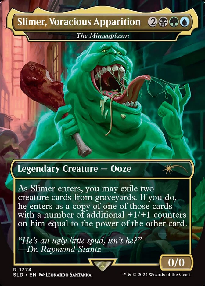 Slimer, Voracious Apparition - The Mimeoplasm - Borderless - Full Art - Legendary