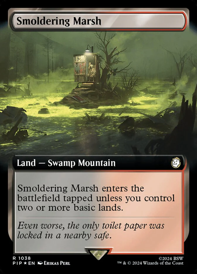 Smoldering Marsh - Extended Art - Surge Foil (Foil)