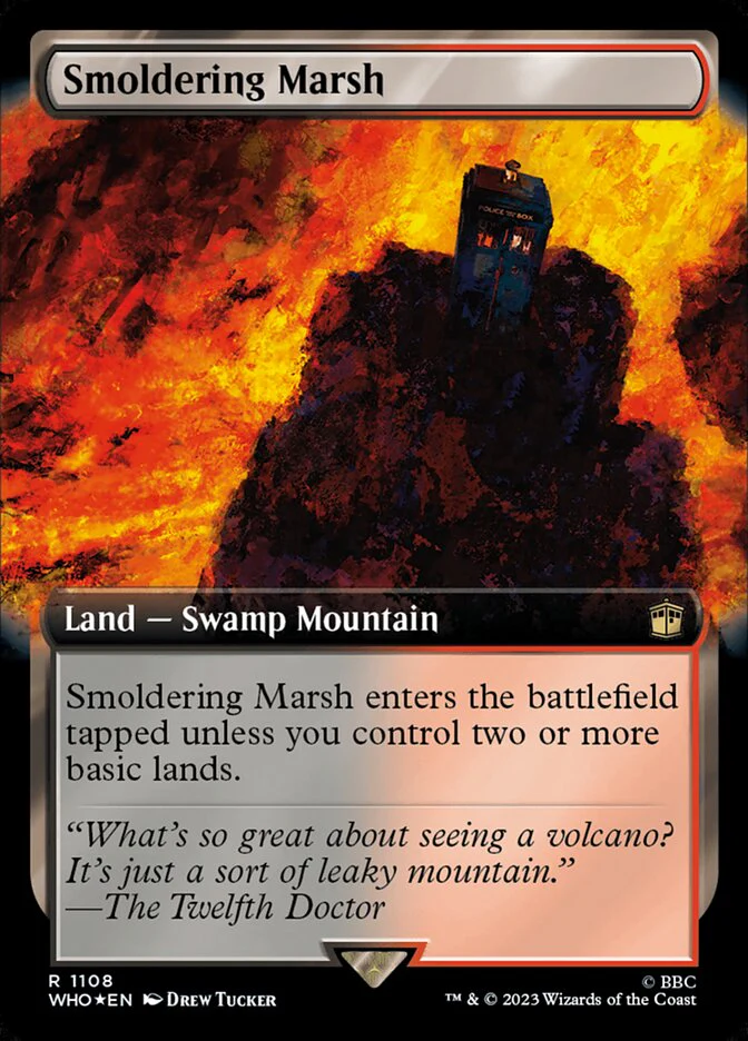 Smoldering Marsh - Extended Art - Surge Foil (Foil)