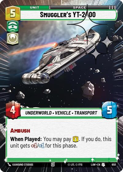 Smuggler's YT-2400 (Hyperspace) - Foil