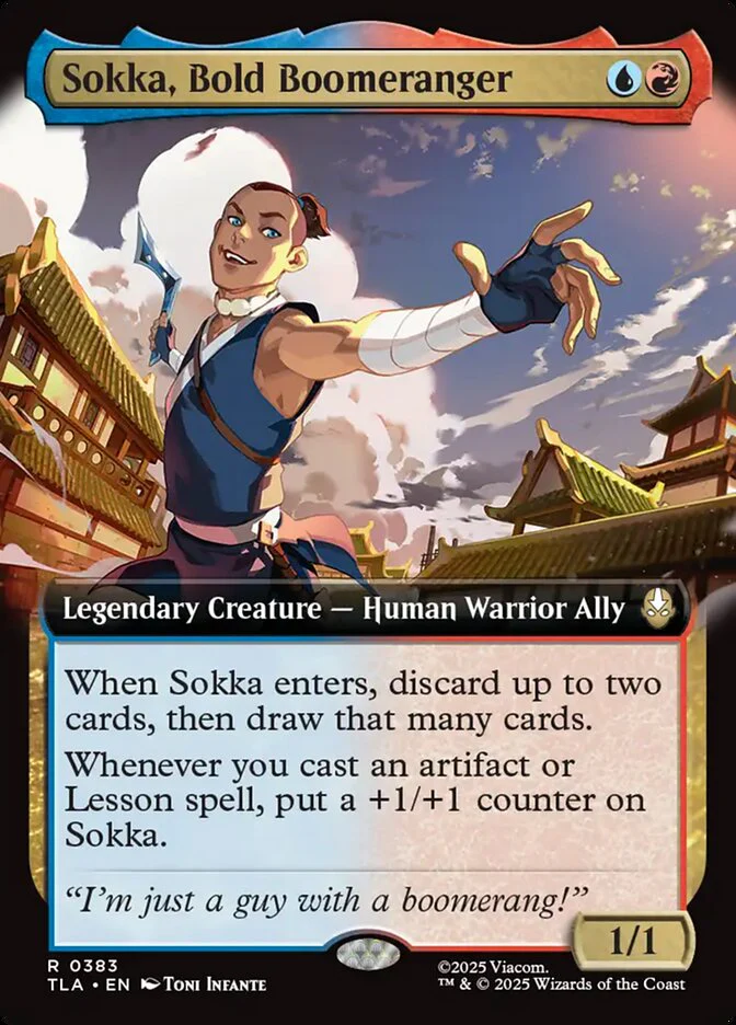 Sokka, Bold Boomeranger - Extended Art - Inverted - Legendary
