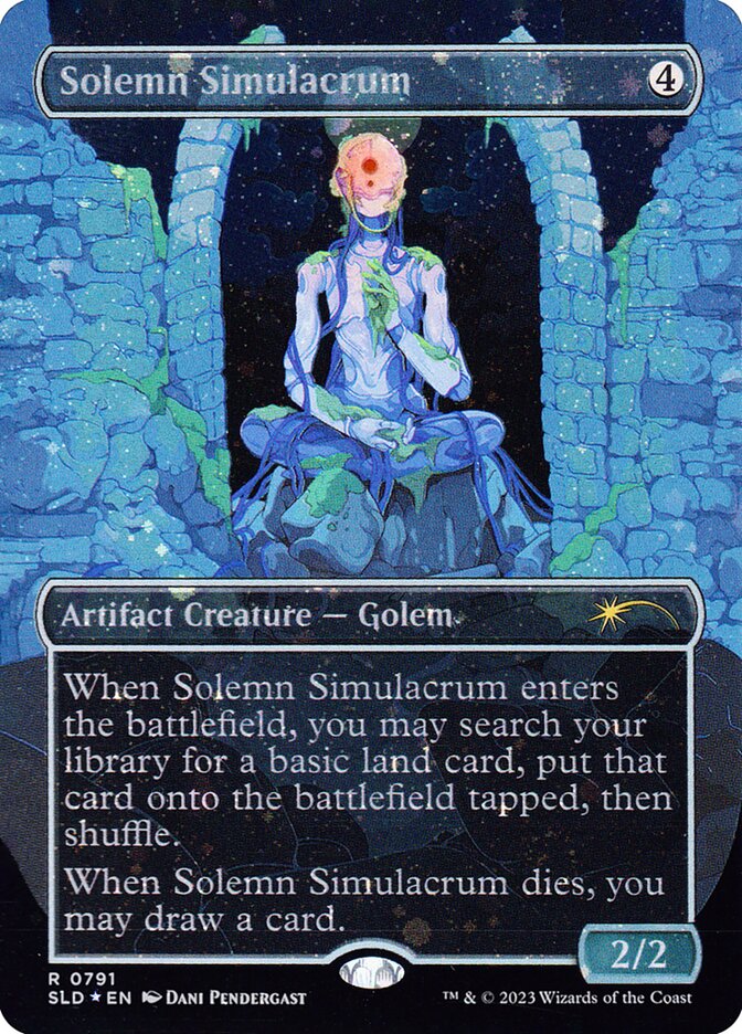 Solemn Simulacrum - Borderless - Full Art - Inverted (Foil)