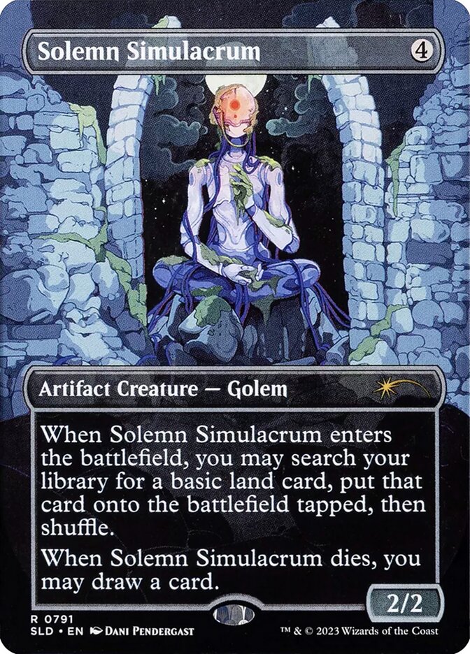 Solemn Simulacrum - Borderless - Full Art - Inverted