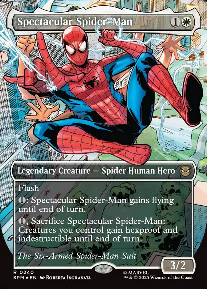 Spectacular Spider-Man - Borderless - Full Art - Inverted - Legendary - Textured (Foil)