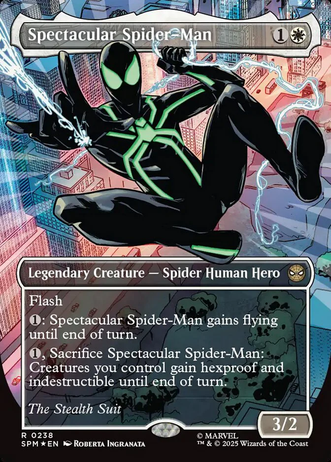 Spectacular Spider-Man - Borderless - Full Art - Inverted - Legendary - Textured (Foil)