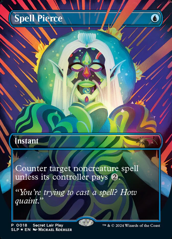 Spell Pierce - Borderless - Full Art - Inverted (Foil)