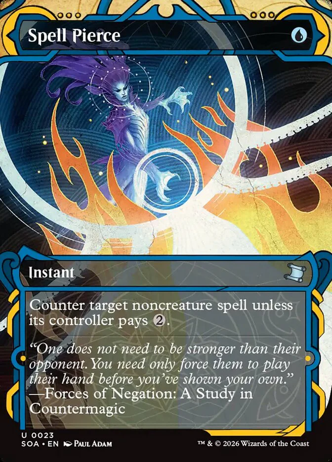 Spell Pierce - Borderless - Inverted - Showcase