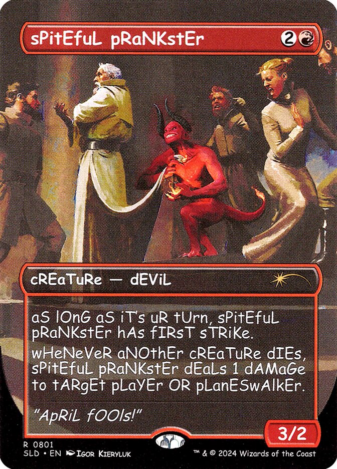 Spiteful Prankster - Borderless - Full Art (Foil)
