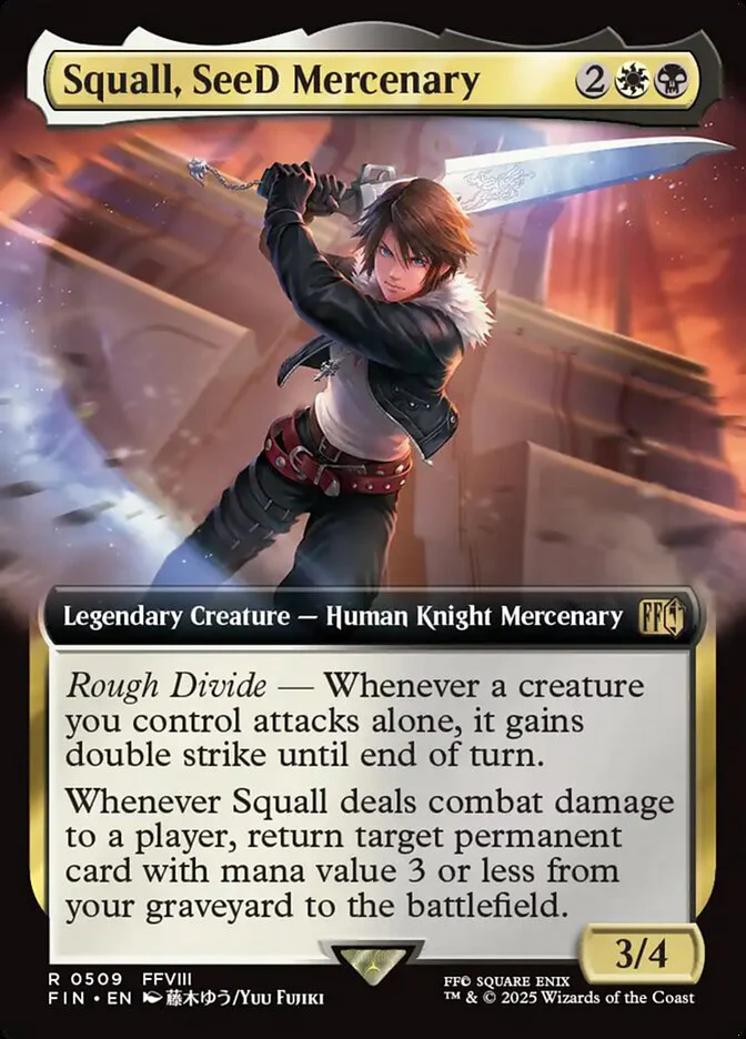 Squall, SeeD Mercenary - Extended Art - Legendary (Foil)