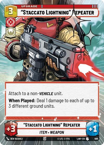 Staccato Lightning Repeater (Hyperspace) - Foil