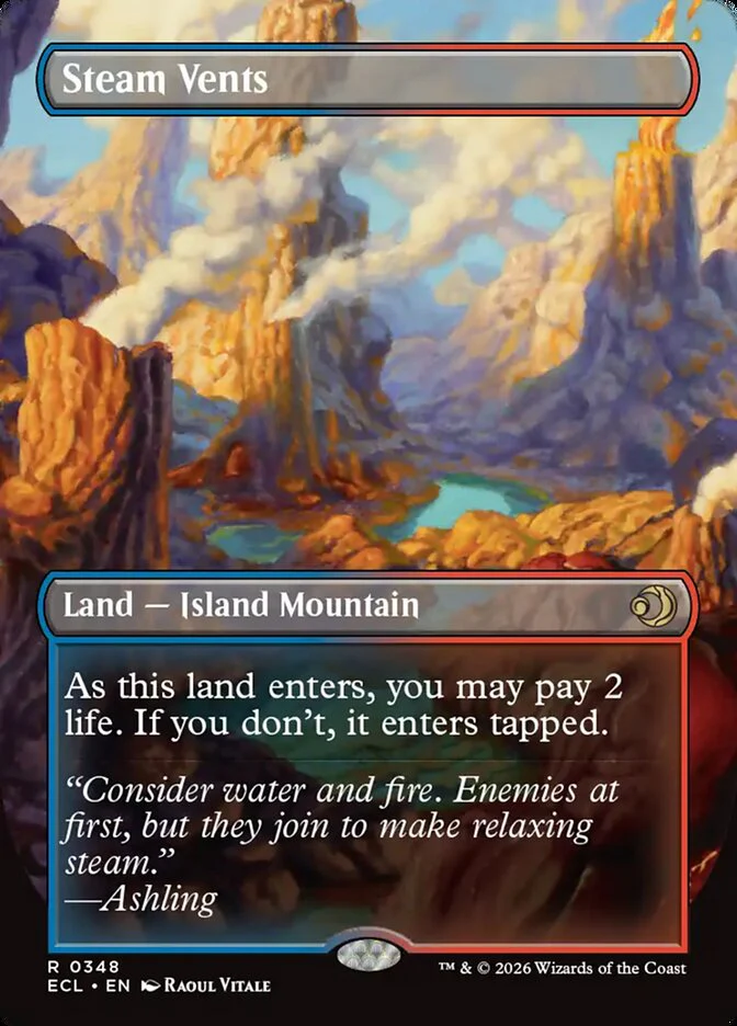 Steam Vents // Steam Vents - Borderless - Full Art - Inverted