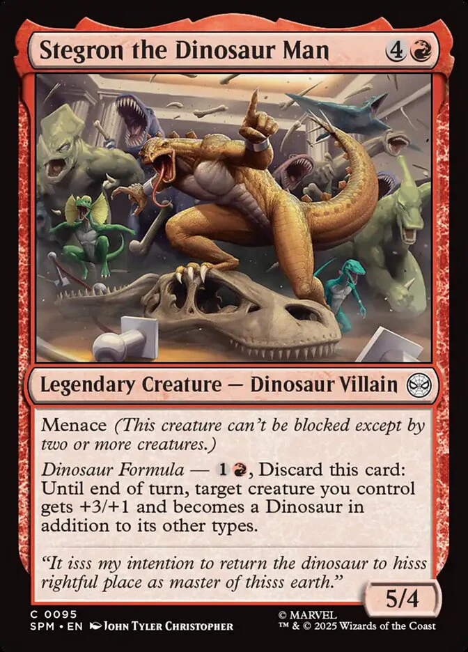Stegron the Dinosaur Man - Legendary