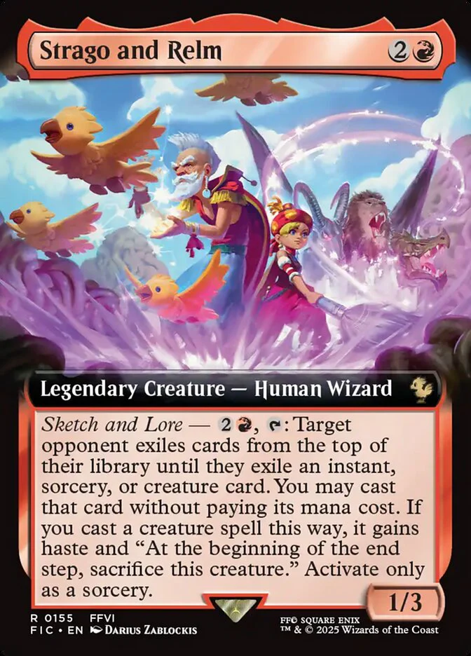 Strago and Relm - Extended Art - Legendary (Foil)