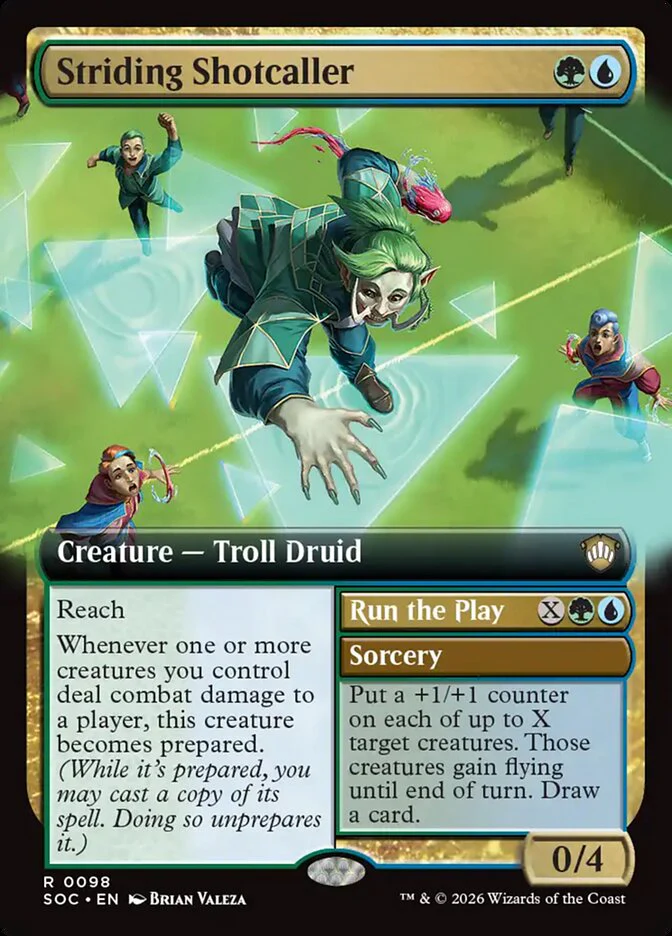 Striding Shotcaller // Run the Play - Extended Art