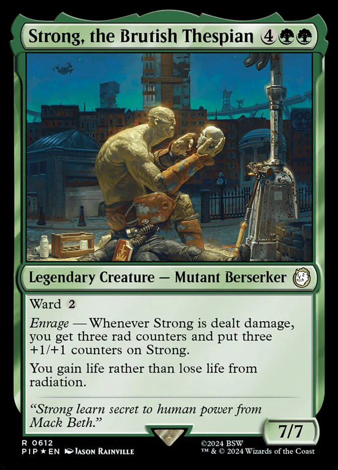 Strong, the Brutish Thespian - Legendary - Surge Foil (Foil)
