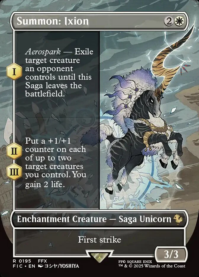 Summon: Ixion - Borderless - Full Art - Enchantment - Inverted
