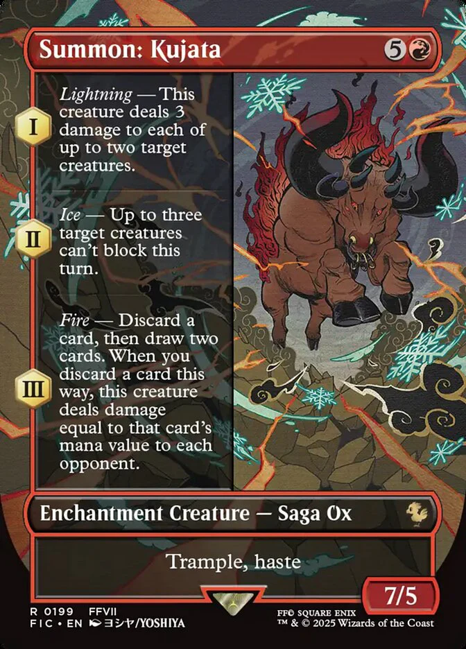 Summon: Kujata - Borderless - Full Art - Enchantment - Inverted (Foil)