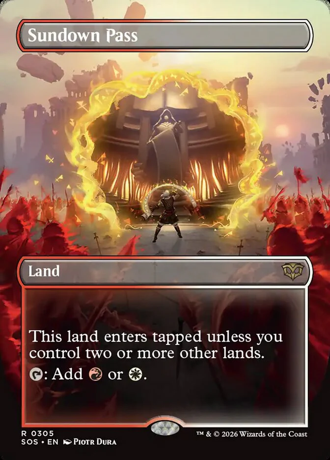 Sundown Pass - Borderless - Full Art - Inverted (Foil)