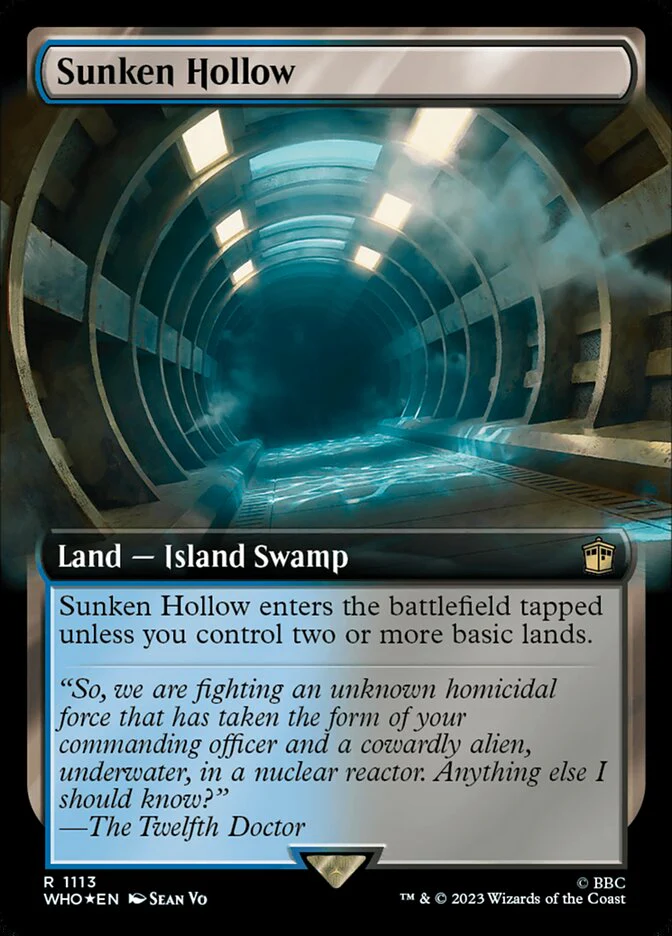 Sunken Hollow - Extended Art - Surge Foil (Foil)