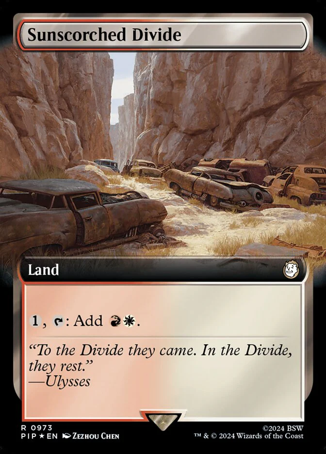 Sunscorched Divide - Extended Art - Surge Foil (Foil)