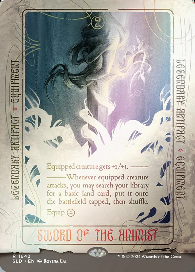Sword of the Animist - Borderless - Full Art - Legendary (Foil)