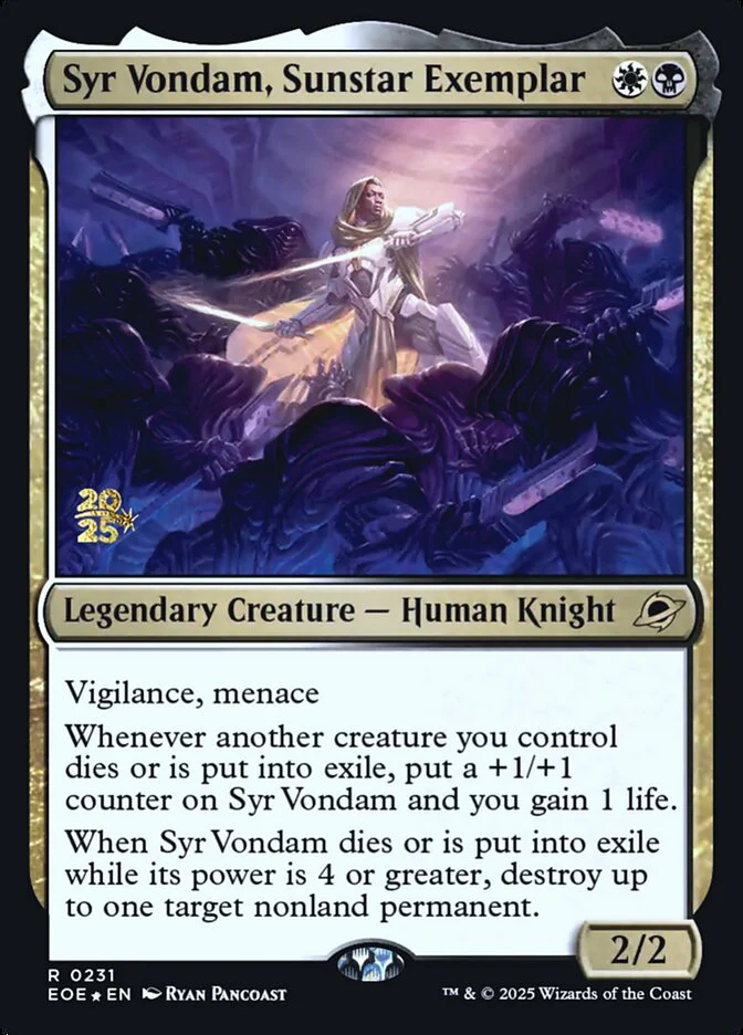 Syr Vondam, Sunstar Exemplar - Legendary (Foil)