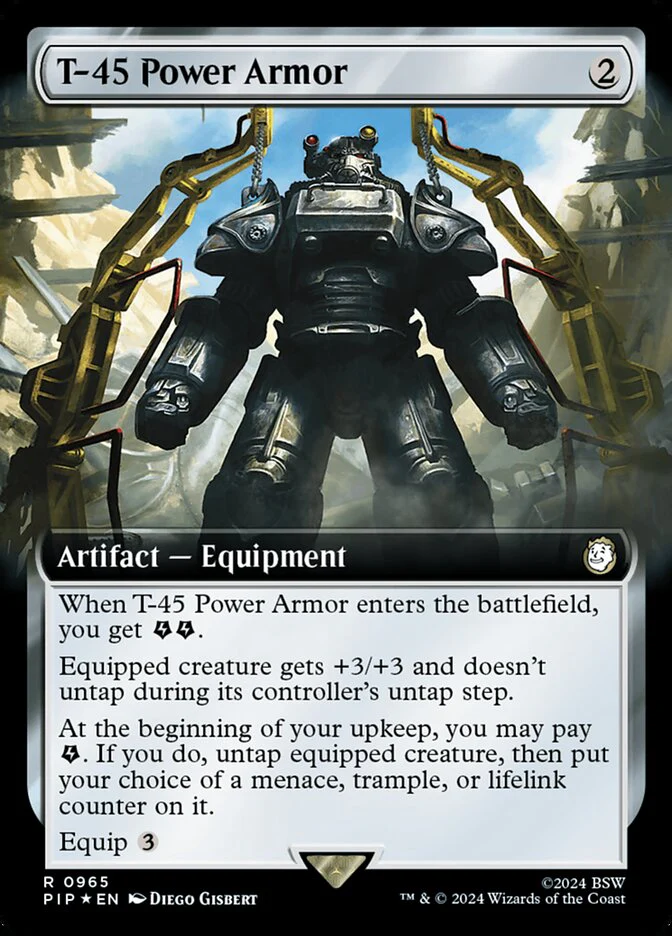 T-45 Power Armor - Extended Art - Surge Foil (Foil)