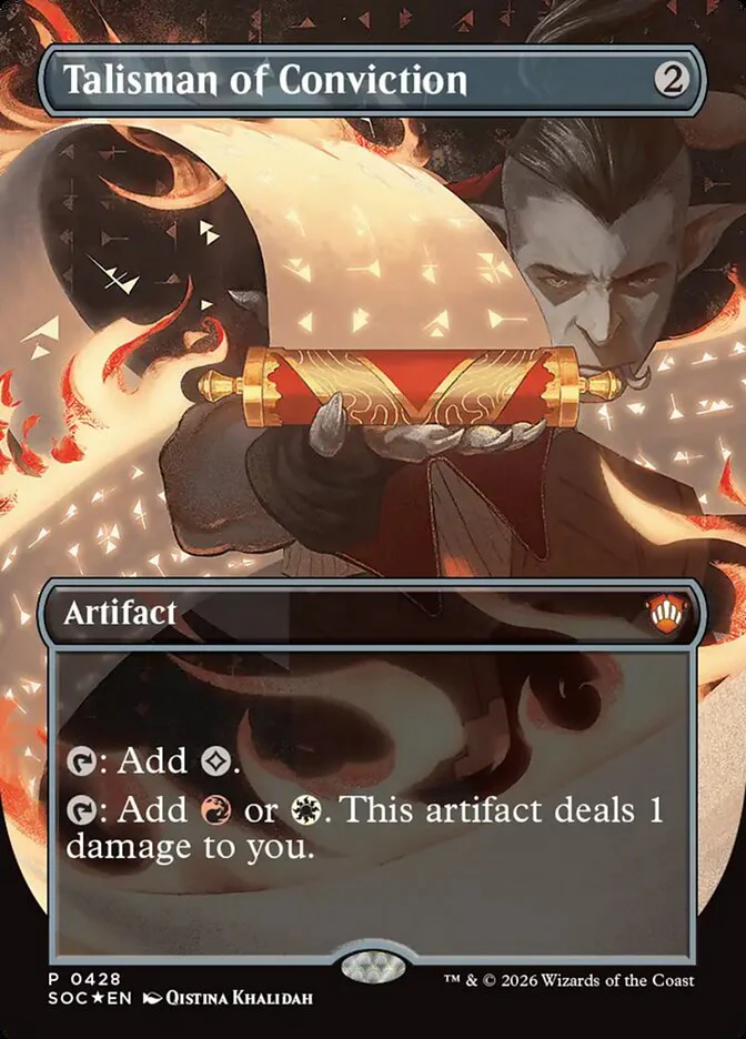 Talisman of Conviction - Borderless - Full Art - Inverted (Foil)