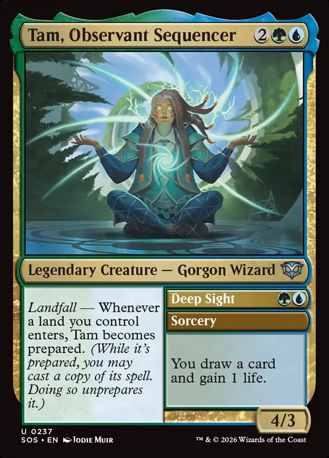 Tam, Observant Sequencer // Deep Sight - Legendary
