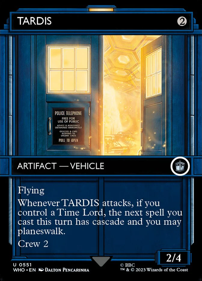 TARDIS - Borderless - Inverted - Showcase (Foil)