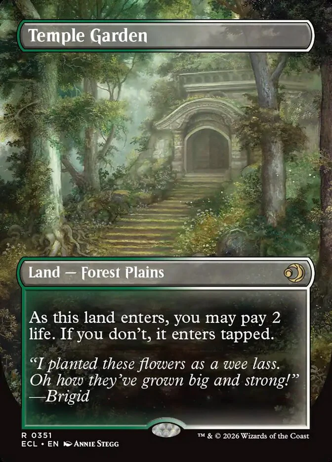 Temple Garden // Temple Garden - Borderless - Full Art - Inverted