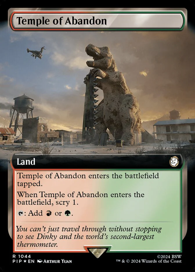 Temple of Abandon - Extended Art - Surge Foil (Foil)