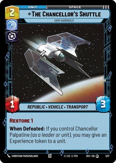 The Chancellor's Shuttle - Grim Harbinger - Foil