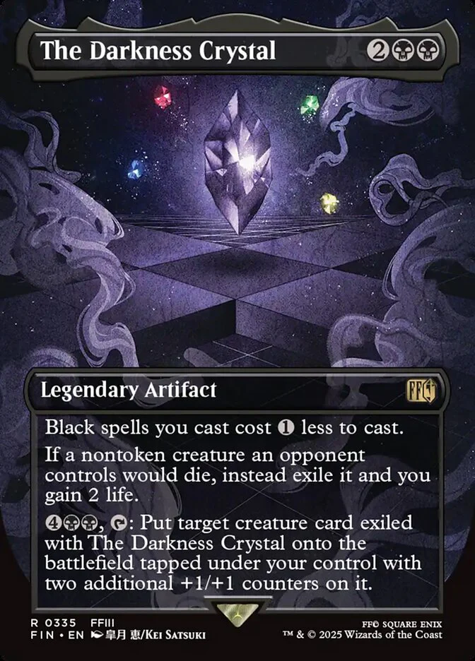 The Darkness Crystal - Borderless - Full Art - Inverted - Legendary (Foil)
