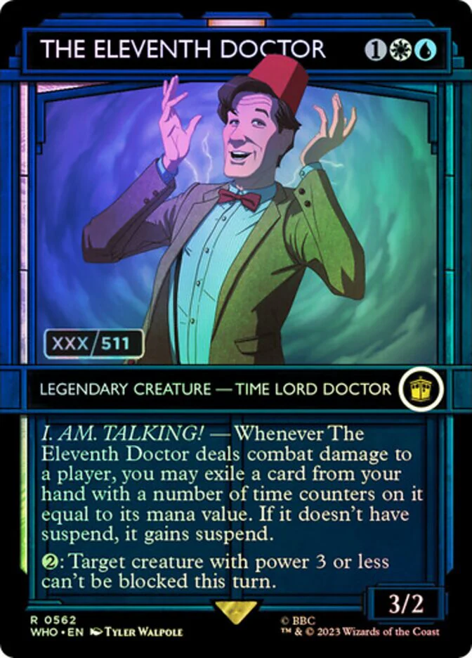 The Eleventh Doctor - Borderless - Inverted - Legendary - Showcase (Foil)