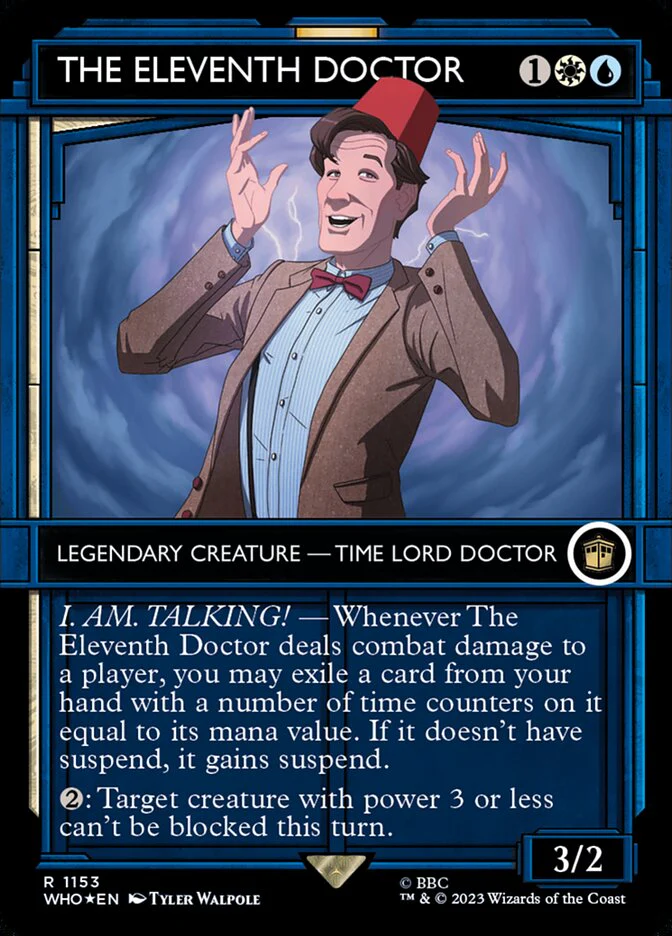 The Eleventh Doctor - Borderless - Inverted - Legendary - Showcase - Surge Foil (Foil)
