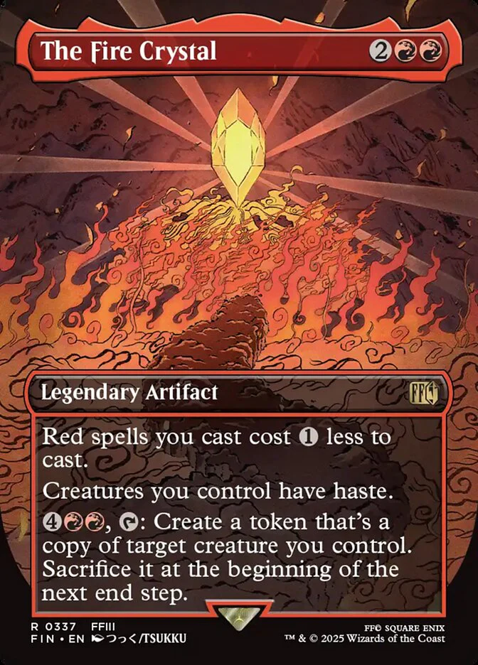 The Fire Crystal - Borderless - Full Art - Inverted - Legendary