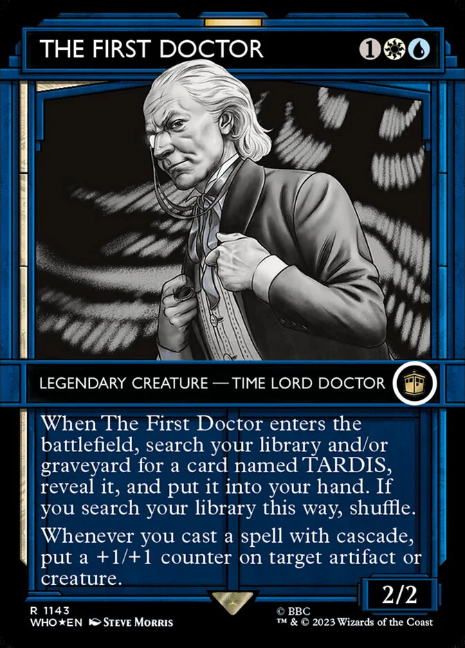 The First Doctor - Borderless - Inverted - Legendary - Showcase - Surge Foil (Foil)