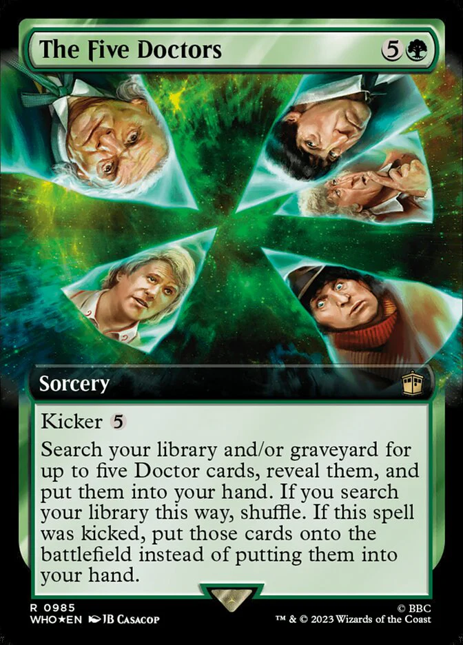 The Five Doctors - Extended Art - Surge Foil (Foil)