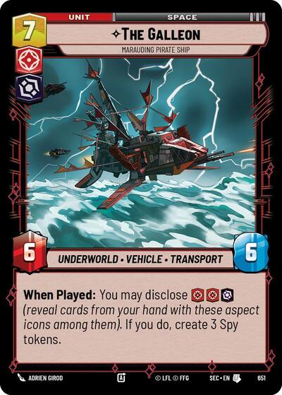The Galleon - Marauding Pirate Ship - Foil