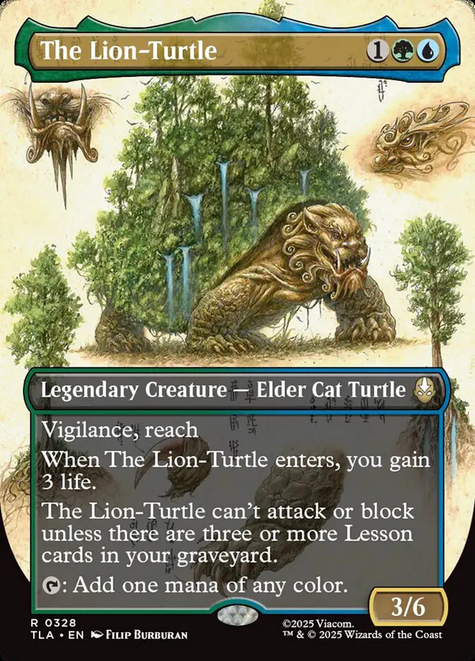 The Lion-Turtle - Borderless - Full Art - Inverted - Legendary (Foil)
