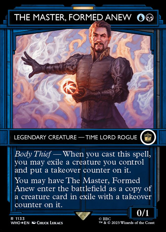 The Master, Formed Anew - Borderless - Inverted - Legendary - Showcase - Surge Foil (Foil)