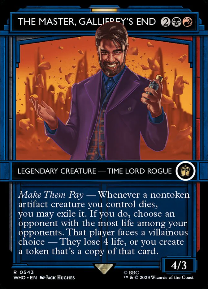 The Master, Gallifrey's End - Borderless - Inverted - Legendary - Showcase (Foil)