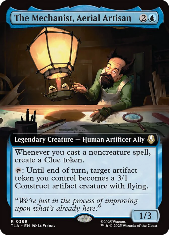 The Mechanist, Aerial Artisan - Extended Art - Legendary