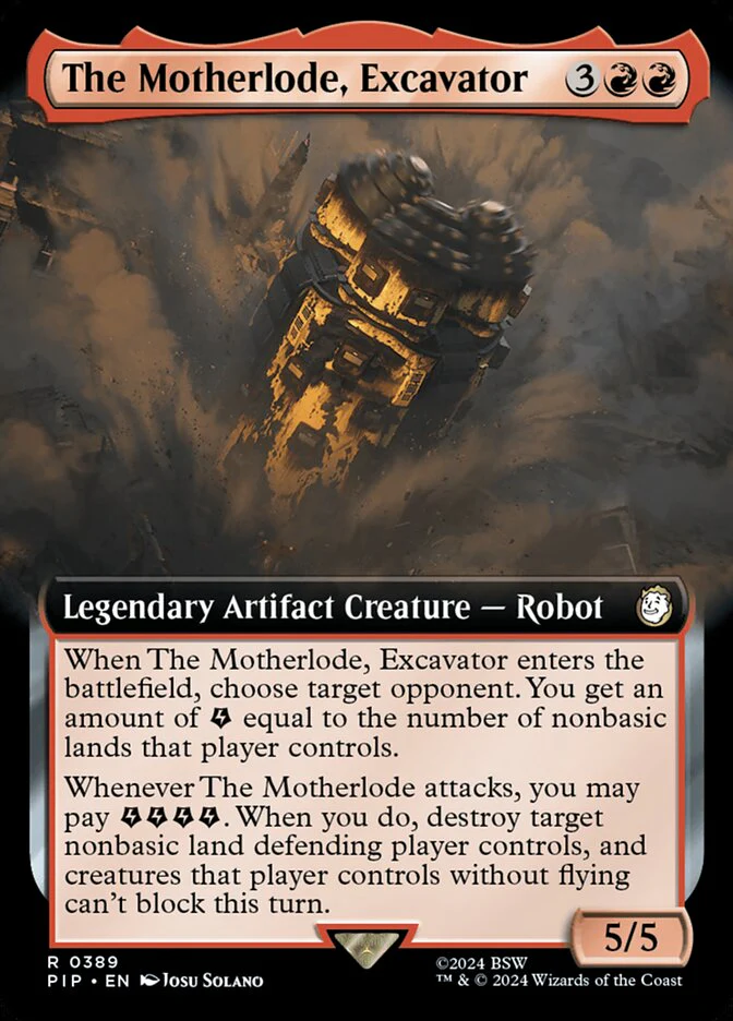 The Motherlode, Excavator - Extended Art - Legendary (Foil)