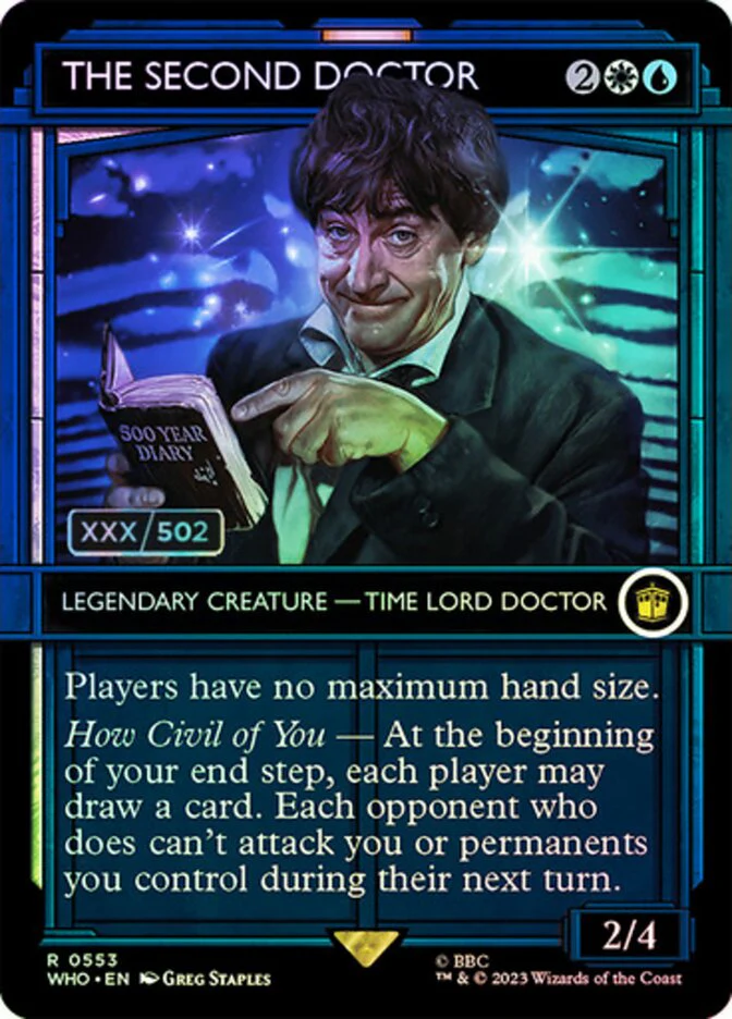 The Second Doctor - Borderless - Inverted - Legendary - Showcase (Foil)